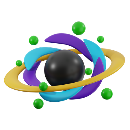 Buraco negro  3D Icon