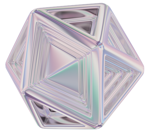 Buraco poligonal  3D Icon
