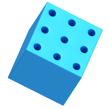 Buracos de cubo  3D Icon