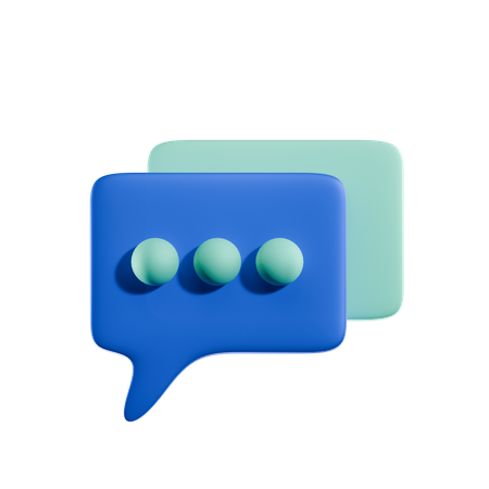 Burbuja de chat  3D Icon