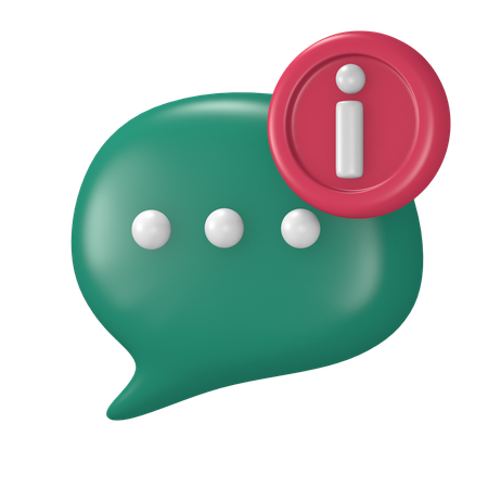 Burbuja de chat  3D Icon