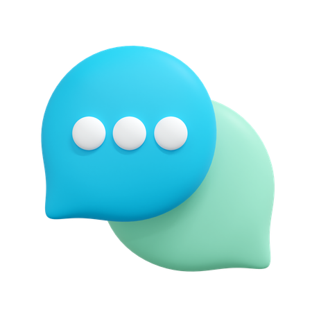 Burbuja de chat  3D Icon