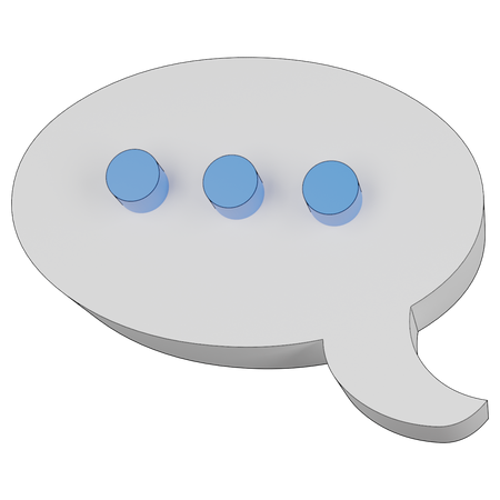 Burbuja de chat  3D Illustration