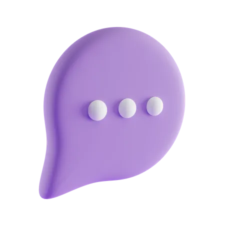 Burbuja de chat  3D Icon
