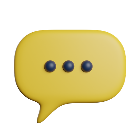 Burbuja de chat  3D Icon
