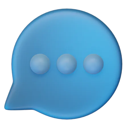 Burbuja de chat  3D Icon