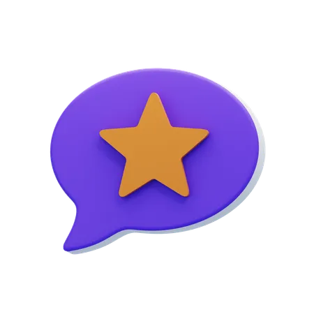 Burbuja de chat favorita  3D Icon