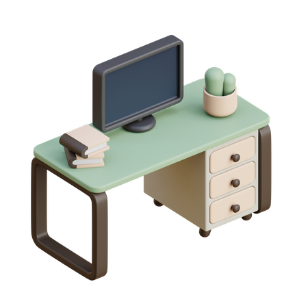 Bureau  3D Icon