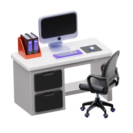 Bureau  3D Icon