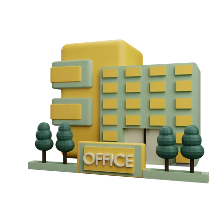 Immeuble de bureaux  3D Icon