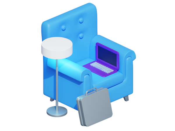 Canapé de bureau  3D Icon