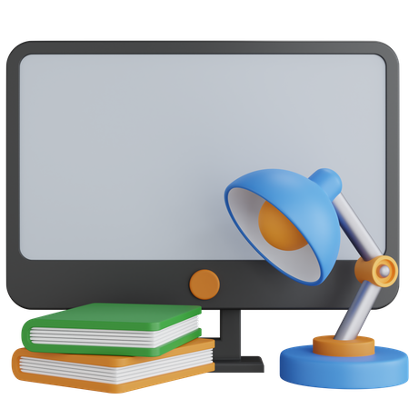 Bureau d'ordinateur  3D Icon