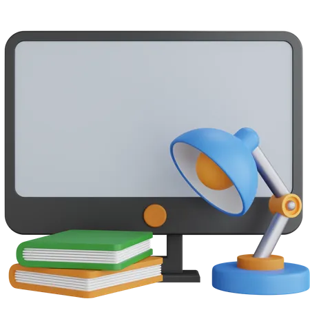 Bureau d'ordinateur  3D Icon