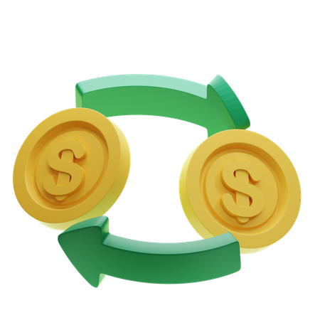 Échange de devises  3D Icon