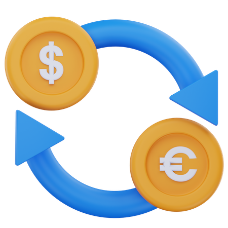 Échange de devises  3D Icon