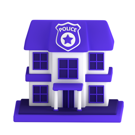 Poste de police  3D Icon