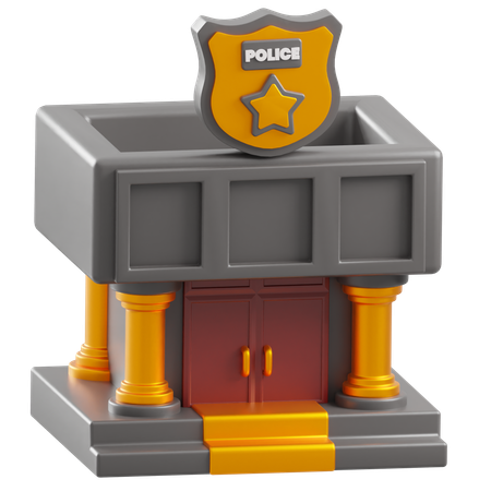 Poste de police  3D Icon