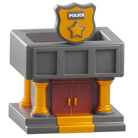 Poste de police  3D Icon