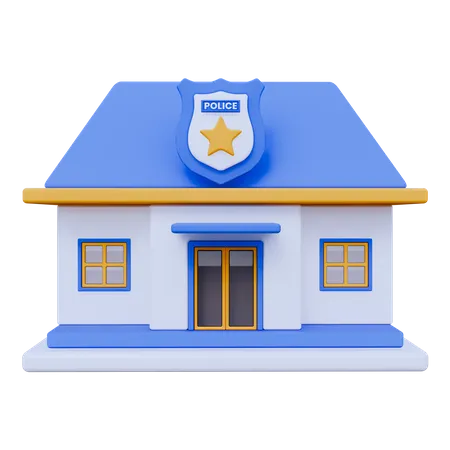 Poste de police  3D Icon