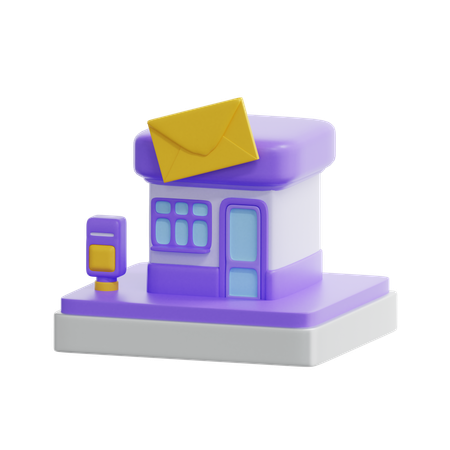 Bureau de poste  3D Icon