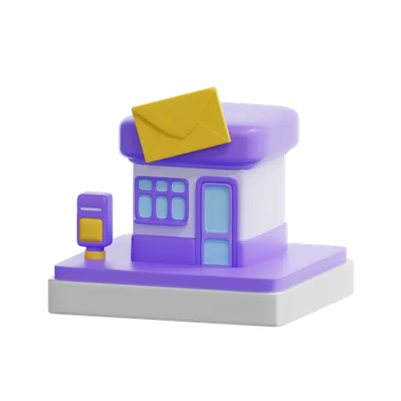 Bureau de poste  3D Icon