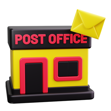 Bureau de poste  3D Icon