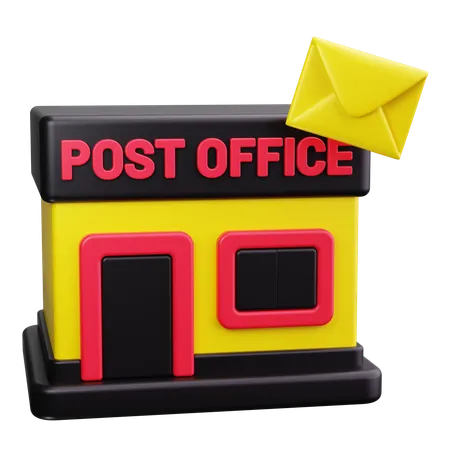 Bureau de poste  3D Icon