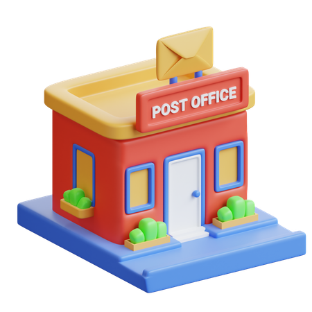 Bureau de poste  3D Icon