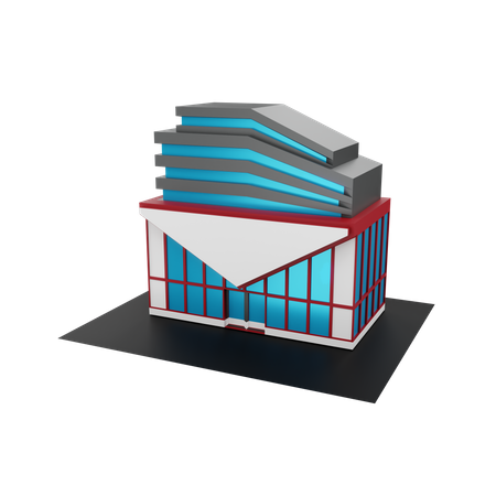 Bureau de poste  3D Illustration