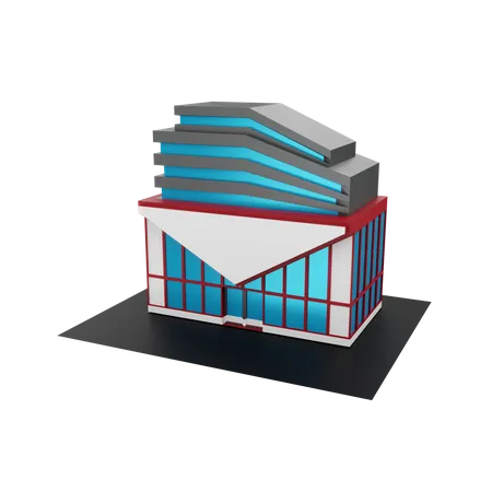 Bureau de poste  3D Illustration