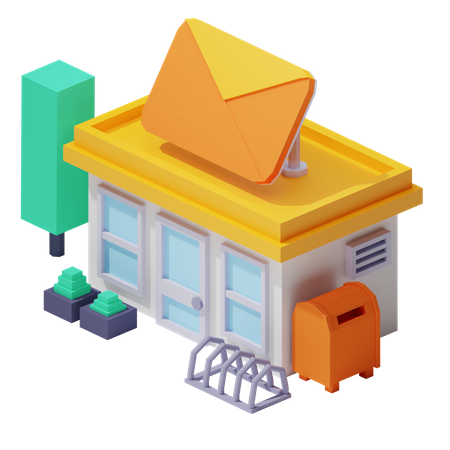 Bureau de poste  3D Icon