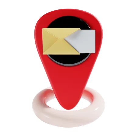 Emplacement du bureau de poste  3D Icon