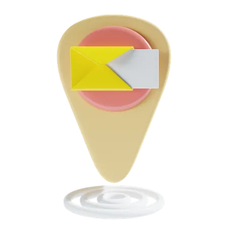 Emplacement du bureau de poste  3D Icon