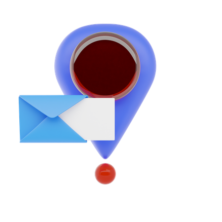 Emplacement du bureau de poste  3D Icon