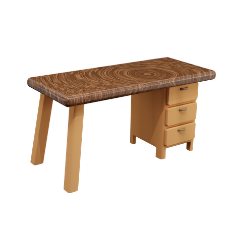 Bureau de travail  3D Icon