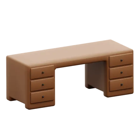 Bureau de travail  3D Icon