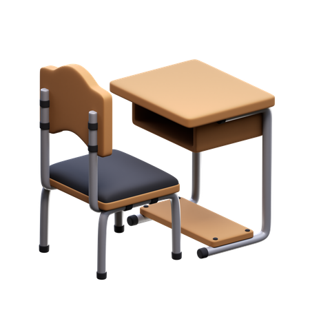 Bureau d'école  3D Icon