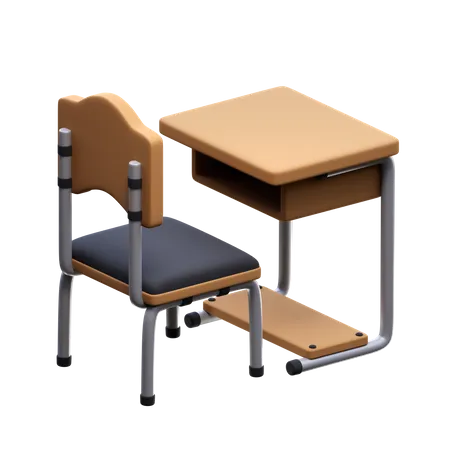 Bureau d'école  3D Icon