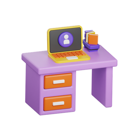 Bureau des employés  3D Icon