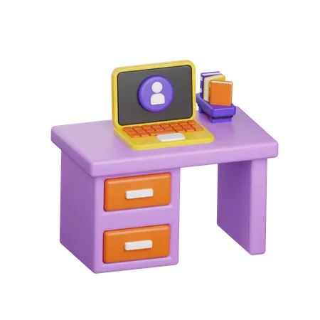 Bureau des employés  3D Icon