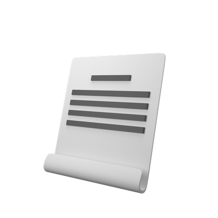 Document de bureau  3D Icon