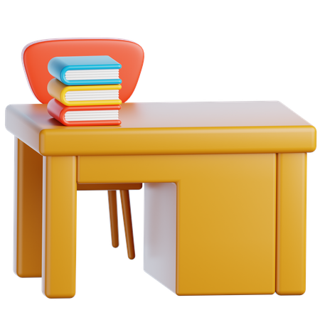 Bureau du professeur  3D Icon