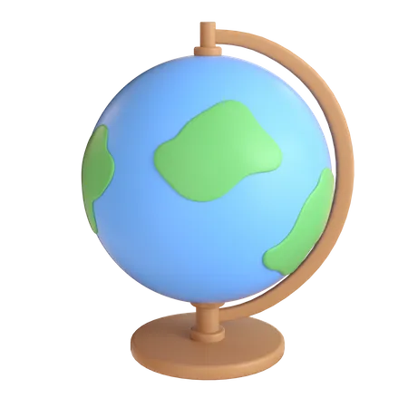 Globe de bureau  3D Icon