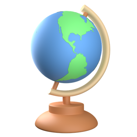 Globe de bureau  3D Icon