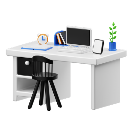 Bureau lumineux  3D Icon