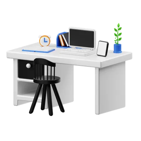 Bureau lumineux  3D Icon