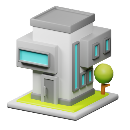 Bureau moderne  3D Icon