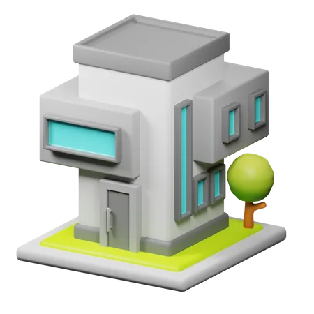 Bureau moderne  3D Icon