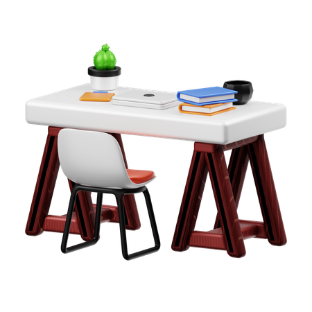 Bureau propre  3D Icon