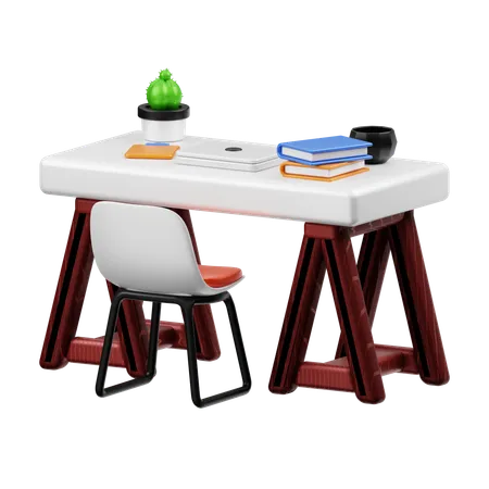 Bureau propre  3D Icon